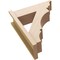 Ekena Millwork 7 1/2-in W x 22-in D x 26-in H Balboa Trad Rough Cedar Woodgrain TimberThane Outlooker, Primed Tan OUTUR075X22X26BOA04RCPR - alternate 6